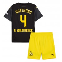 Dres Borussia Dortmund Nico Schlotterbeck #4 Preč pre deti 2024-25 Krátky Rukáv (+ trenírky)